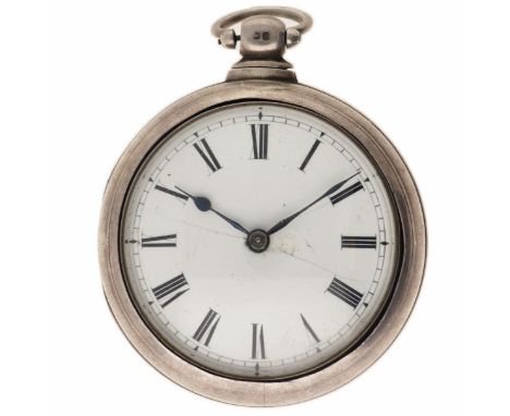 No Reserve - Pocket watch Verge Fusee 925/1000 - London. Case: silver (925/1000) - manual winding - condition: good, movement