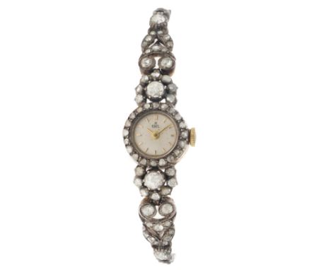No Reserve - Ebel Vintage - Ladies watch. Case: yellow gold (14K.) - bracelet: yellow gold (14K.) & silver (835/1000) - manua