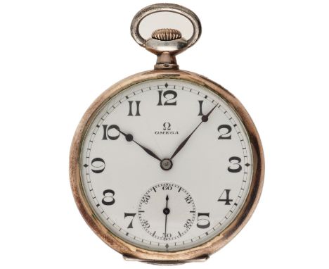 No Reserve - Omega 800/1000 Men's pocket watch - approx. 1925. Case: silver (800/1000) - manual winding - condition: good, mo