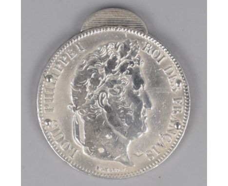 Alfred Dunhill / Eloi Pernet "5 Francs 1834" Louis Philippe I - Sigar cutter Designed by Charles Louis Eloi Pernet, slim desi