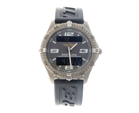 No Reserve - Breitling Aerospace E75362 - Men's watch. Case: titanium - strap: rubber - quartz - condition: good, movement is