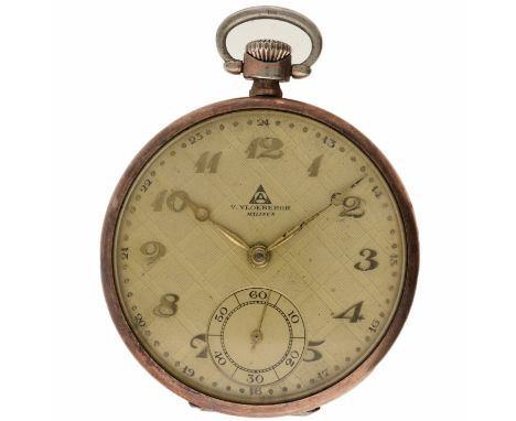 No Reserve - V. Vloebergh Malines 900/1000 - Men's pocket watch  Case: silver (900/1000) - manual winding - condition: good, 