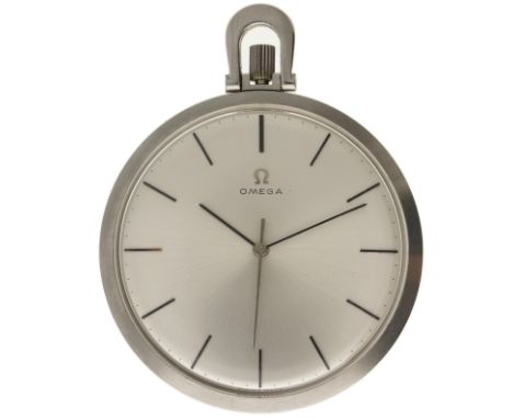 No Reserve - Omega 1706 - Men's pocket watch - approx. 1965. Case: steel - manual winding - condition: very good, movement in