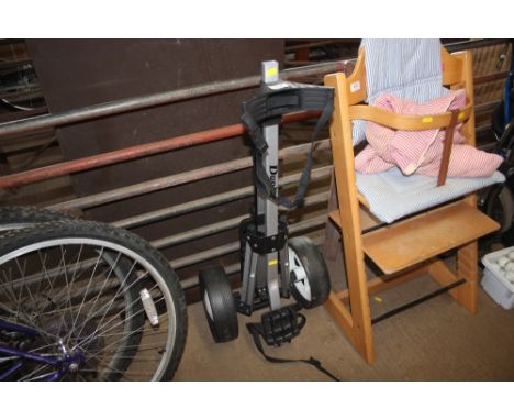 A Dunlop golf trolley 