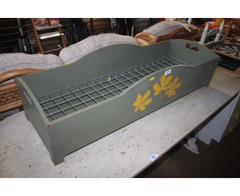 A wooden trough 