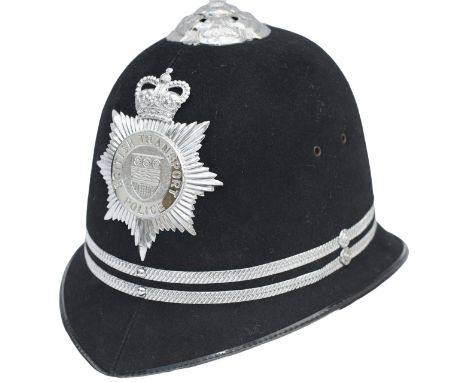 British Transport Police Inspectors helmet, marked inside CHRISTY GUARDIAN. In virtually mint condition.