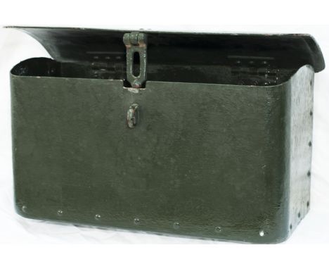GWR Pannier Tank locomotive TOOL BOX, complete with lid and hasp and in very good condition. Measures 18in wide, 8in deep and
