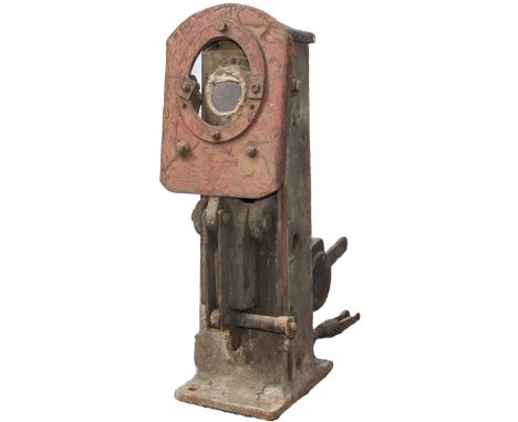 L&SWR ground signal, cast into base L&SWR 1892. This is the front lifting type, known as a Flapper Stands 32in tall. (NOTE: D