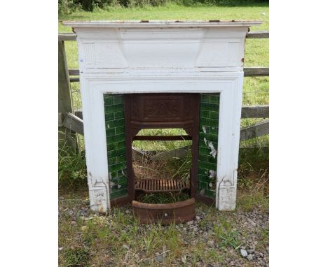 Antique cast-iron fireplace and surround 
