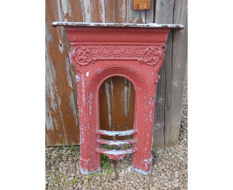 Antique cast-iron fireplace