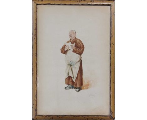 Three pictures to include: J.G. Smith, a monk in song, signed and dated 'J.G. Smith/ 1893' (lower right), watercolour on pape