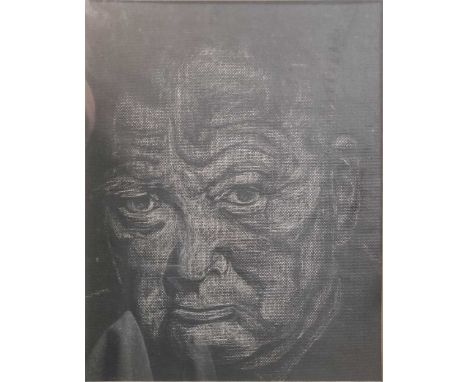 Portrait of Winston Churchilloil on board 24 x 19cm