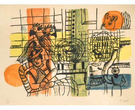 Fernand Léger (1881-1955)La Marchande D'oiseaux, plate 12 from La Ville, 1959facsimile signed (lower right); numbered 34/180l