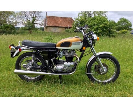 1972 Triumph T120R BonnevilleReg. no. WNC 13LFrame no. CG 49837Engine no. CG 49837In 1971 the Bonneville was almost a totally
