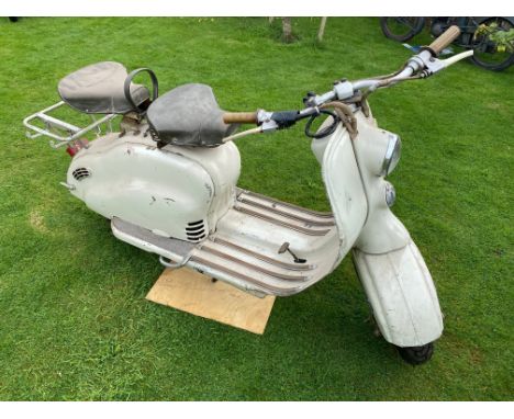 1955 Lambretta LD 150 Mk. II Scooter 148ccReg. no. 187 FMYFrame no. 132219Engine no. 137230The LD 150 had, apart from the lar