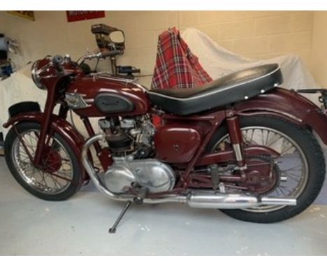 1956 Triumph 5T Speed TwinReg. no. TSK 244Frame no. 70157Engine no. 5T 70157Edward Turners masterpiece ‘The 1938 Speed Twin’ 