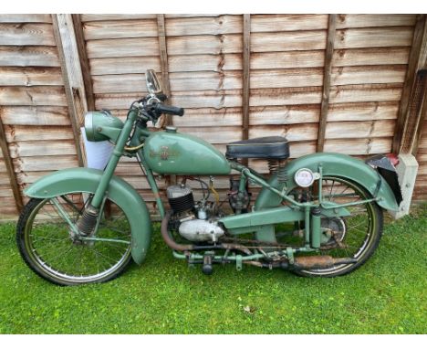 1956 Excelsior Skutabyke 98ccReg. no. 131 KMVFrame no. SK/116Engine no. 545B/639This bike was first purchased on the 28 Novem