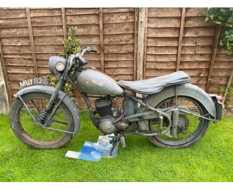 BSA Bantam ProjectReg. no. MUY 826Frame no. BD 2S 1229Engine no. BD 3 B 29859Although the engine and frame numbers are from d