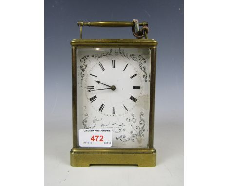 A French carriage clock retailed by Valogne of Paris