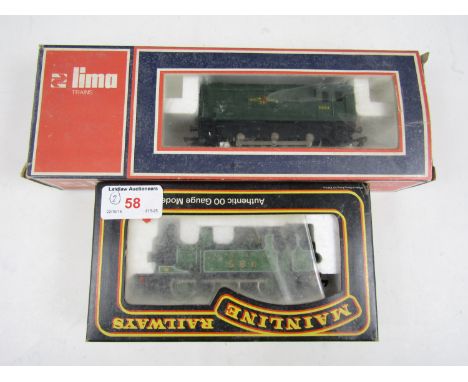 A boxed Lima diesel shunter locomotive, together with a boxed Mainline tank locomotive 