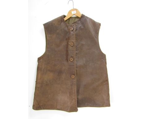 A 1944 British Army leather jerkin