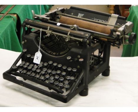 An early manual typewriter.