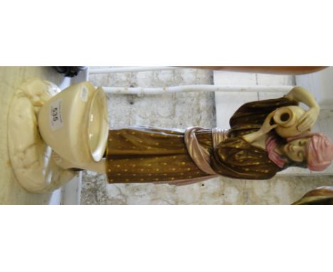 Art Nouveau Royal Worcester figure of a girl with water jar, a/f.