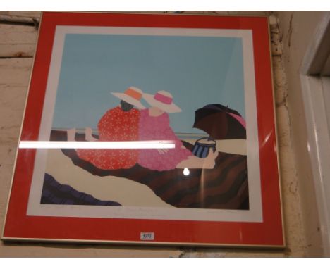 Lawrence Jennings,Limited edition colour lithograph "Together Again," 40/60, signed in pencil.