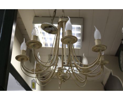 Eight branch ceiling light fitting 