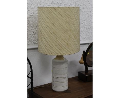 Table lamp and shade, height 80 cm