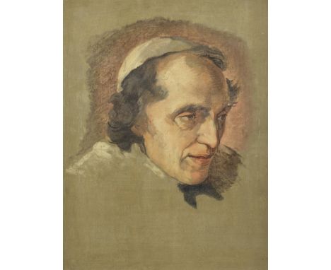 Vincenzo Camuccini (Rome 1773-1844)Study for the portrait of Pope Pius VII oil on canvas47.7 x 36.9cm (18 3/4 x 14 1/2in).Foo