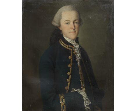 Carl Ludwig Christinec (? 1732-circa 1794 Saint Petersburg)Portrait of William Gomm, half-length, in a blue coat with gold pi