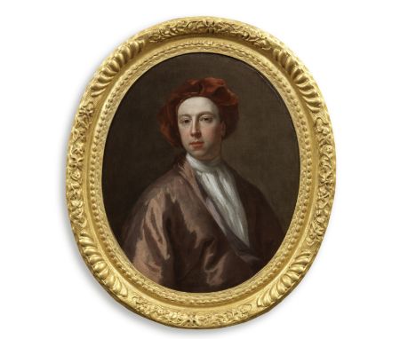 Jonathan Richardson (London 1665-1745)Portrait of a gentleman, traditionally said to the artist's son, half-length oil on can