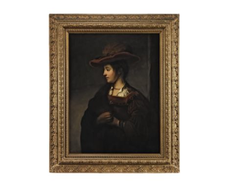 After Rembrandt Harmensz. van Rijn, 19th CenturyPortrait of the artist's wife, Saskia van Uylenburgh half-length in profileoi