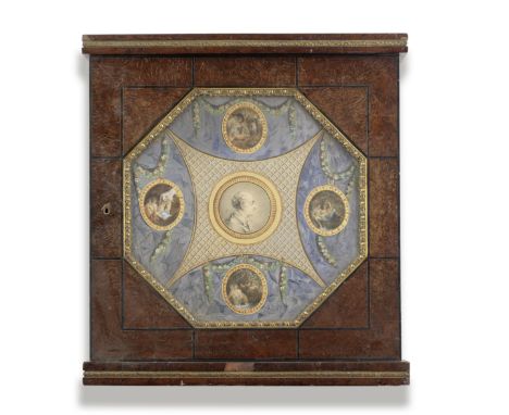 Circle of Lady Diana Beauclerk (active England, 1734-1808)A watercolour on paper with four vignette figure studies and a port