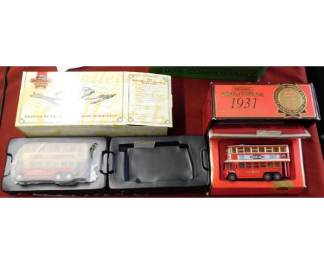 Matchbox 1:76 scale (2) boxed Trolleybus/Bus vehicle no. YET03-M, Y10 Didder, excellent condition
