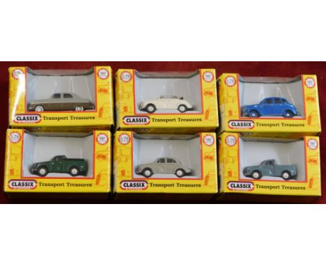 Classix By Pocketbond - 1:76 scale, six boxed cars, excellent condition, mint and boxed