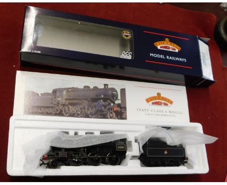 Bachmann/Branch Line Locomotive IVATT Class 4, '43160' BR lined black, early emblem DCC Ready mint and boxed