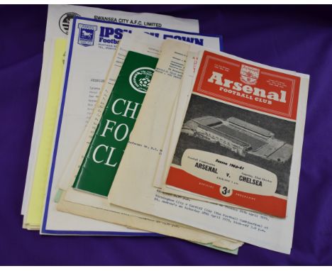 A collection of (53) Chelsea Reserves and Youth Away programmes from the 1960s, 1970s, 1980s and 1990s. All but one single sh