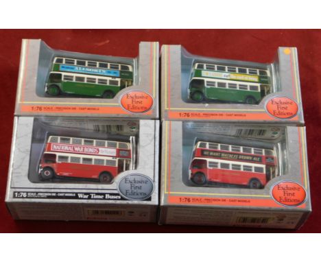 Gilbow (4) boxed Buses 1:76 scale vehicle no.127809A, 27810, 27811A, 1985-2005 STL Model, excellent condition