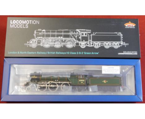 Bachmann Locomotive LNER/BR V2 Class 2-6-2 'Green Arrow' Locomotive Models mint and boxed superb