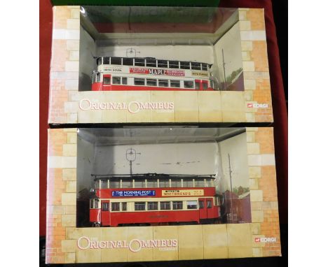 Corgi 1:76 scale (2) boxed original omnibus vehicle no. OM40501, OM40505 excellent condition
