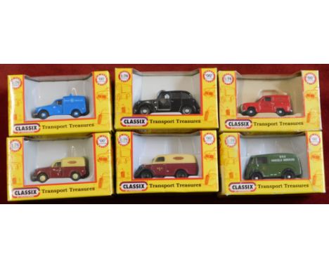 Classix by Pocketbond 1:76 scale, six boxed commercial vehicles, excellent condition mint and boxed