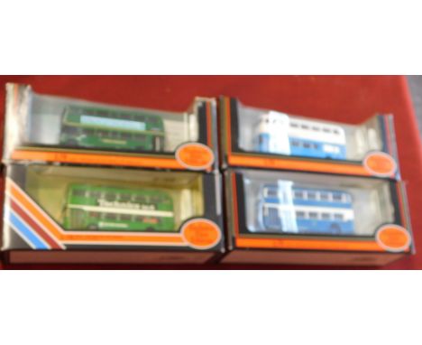 Gilbow (4) boxed Buses 1:76 scale vehicle No.22401, 25507A, 20413, 20426, excellent condition