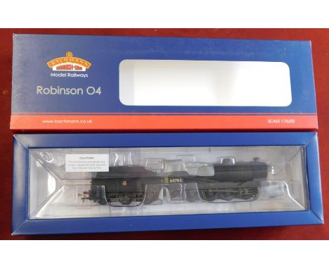 Bachmann Locomotive 31-004A Robinson Class A4 63762 BR black early emblem, weathered mint and boxed