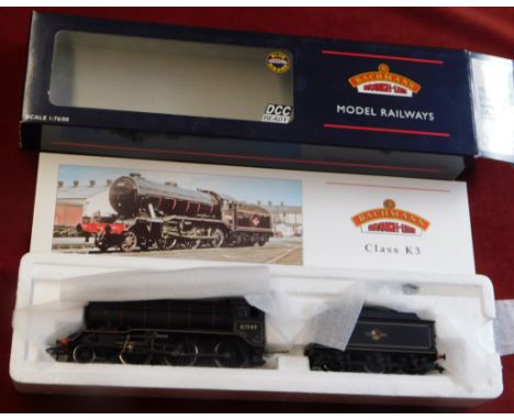 Bachmann Locomotive 32-277 K3 61949, black late crest stepped tender, mint and boxed with certificate