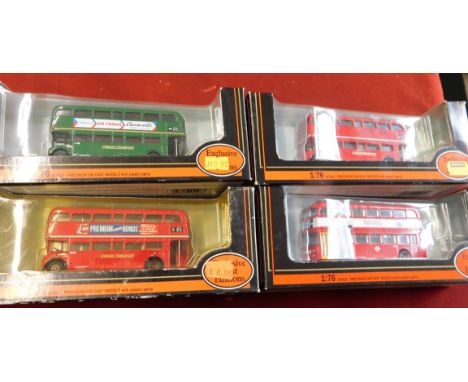 Gilbow 1:76 scale (4) boxed Buses vehicle no.25505, 25507, 25503, 24401, excellent condition