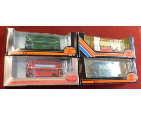 Gilbow (4) boxed Buses 1:76 scale vehicle no.25604, 25603, 25515, 14002, excellent condition