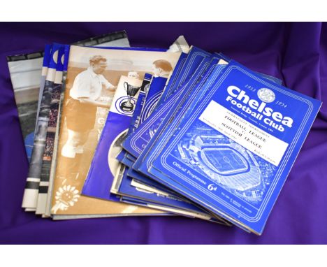 A collection of (44) Chelsea home programmes all representative matches or friendlies from the 1950s (16), 1960s (8), 1970s (