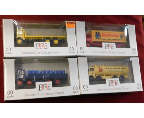 EFE vehicle 1:76 scale (4) boxed Trucks/Lorries vehicle no.10502, E10702, E10602, E10802 excellent condition